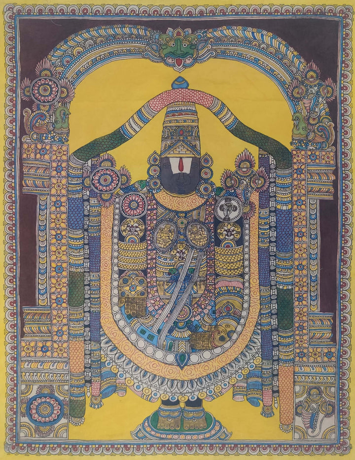 Sri Venkateswara In Kalamkari by Harinath N Thumbnail
