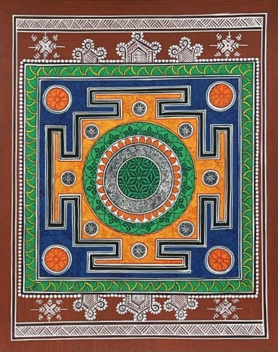 Sri Yantra art in Yantra art by Vidya soni Thumbnail