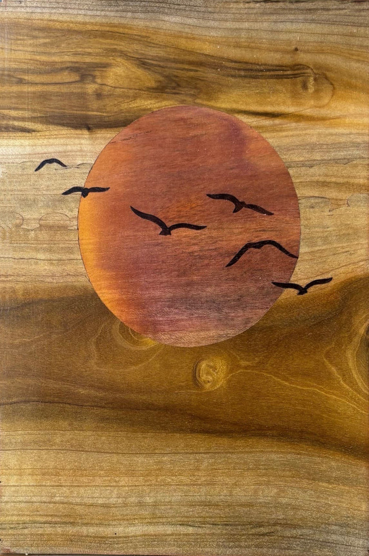 Sunset in Wood Inlay by Mohan Kumar Thumbnail