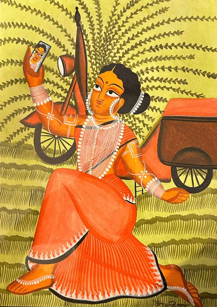 Taking selfie In Kalighat By Uttam Chitrakar Thumbnail