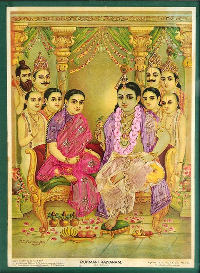 Buy The Ethereal Rukmini Kalyanam in Oleograph by C.G. Ramanujan