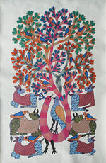 The Nature's Play in Gond by Braj Bhooshan Dhurwey