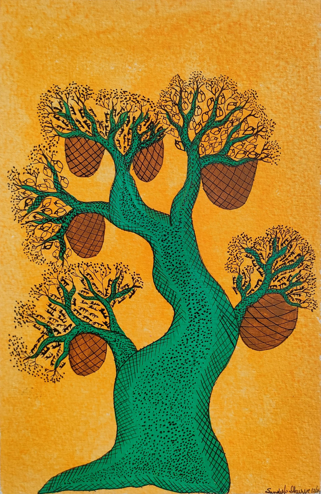 Shop Tree of Life In Gond by Sandeep Dhurve