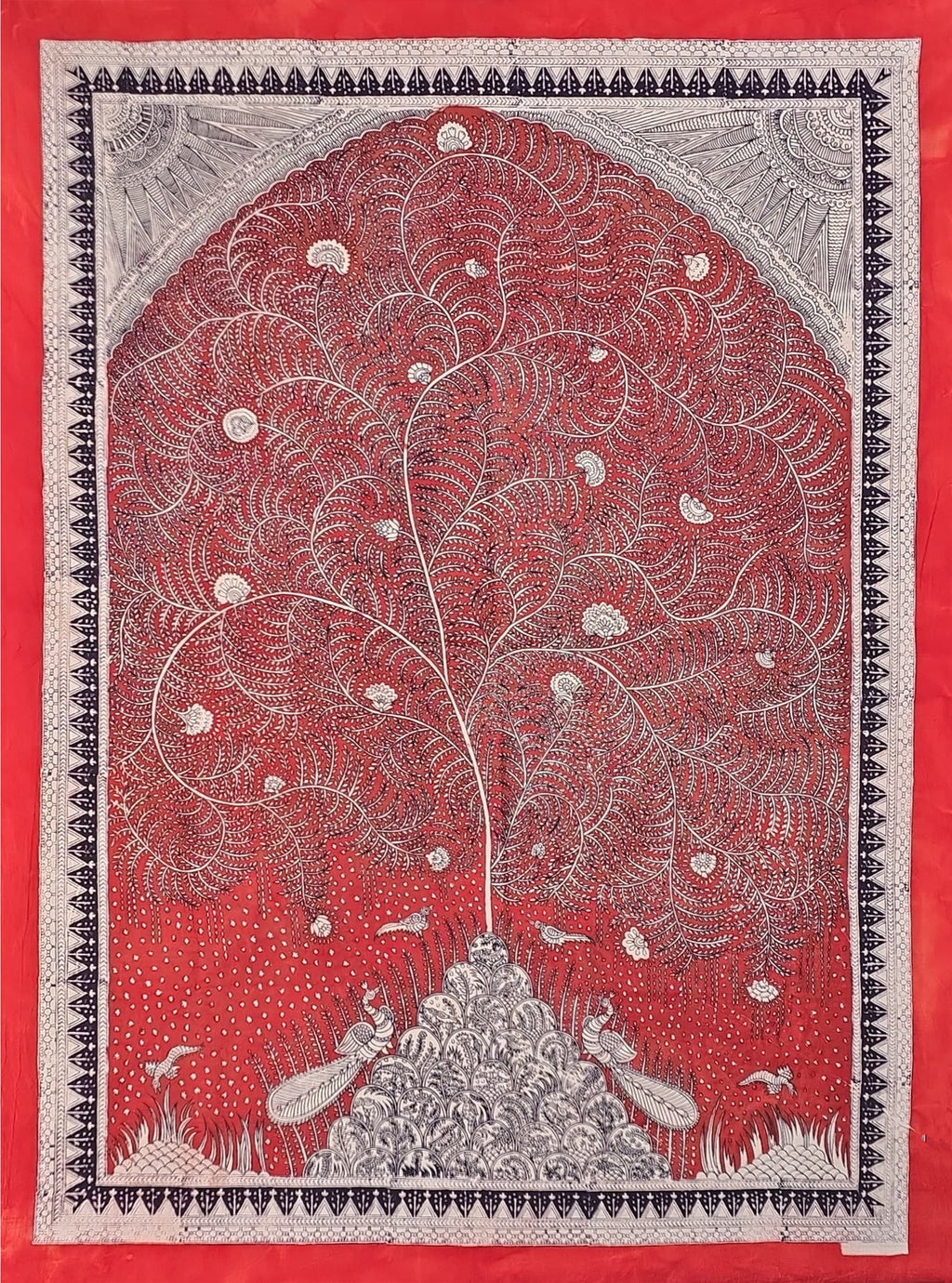 Tree of Life Mata ni pachedi by  Vasant Manubhai Chitara painting