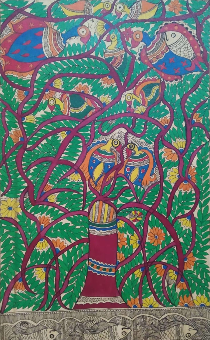Tree of life In Madhubani by Naina Creation Thumbnail