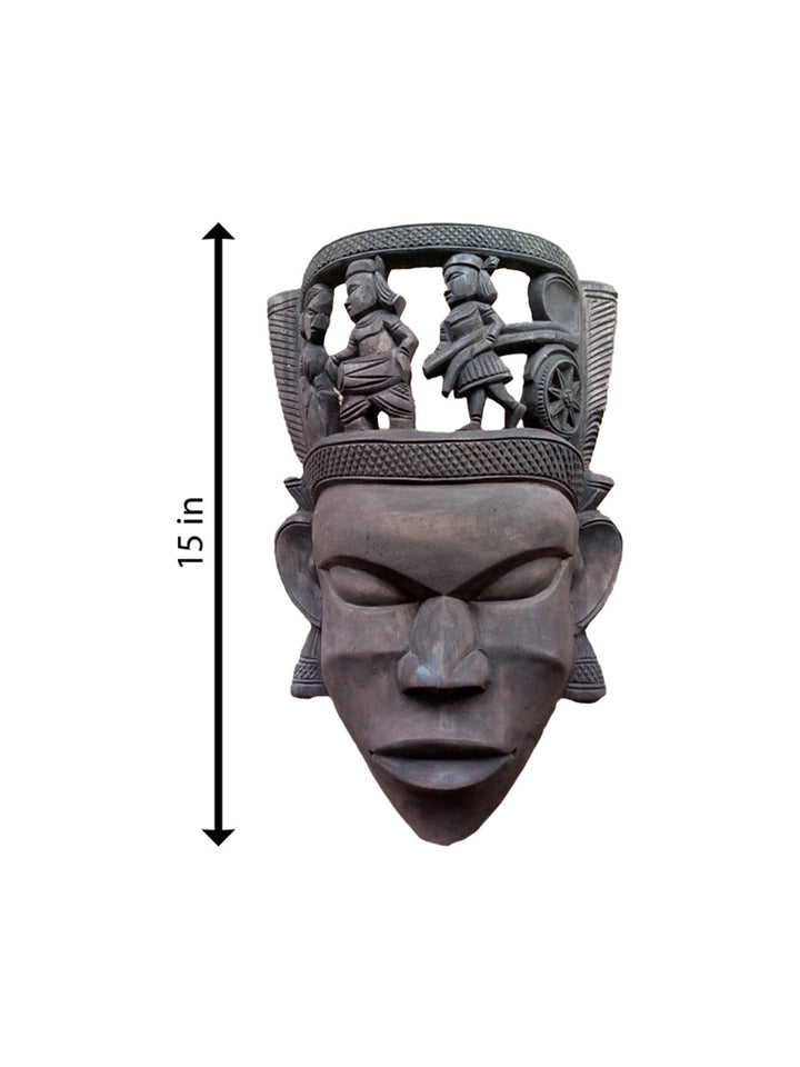 Tribal Wooden mask by Paramesh Sarkar Thumbnail