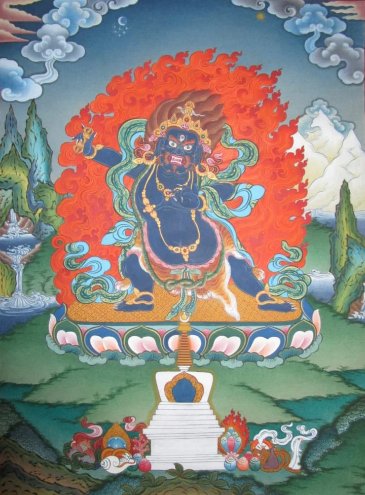 Vajrapani: Thangka Painting by Krishna Tashi Palmo Thumbnail