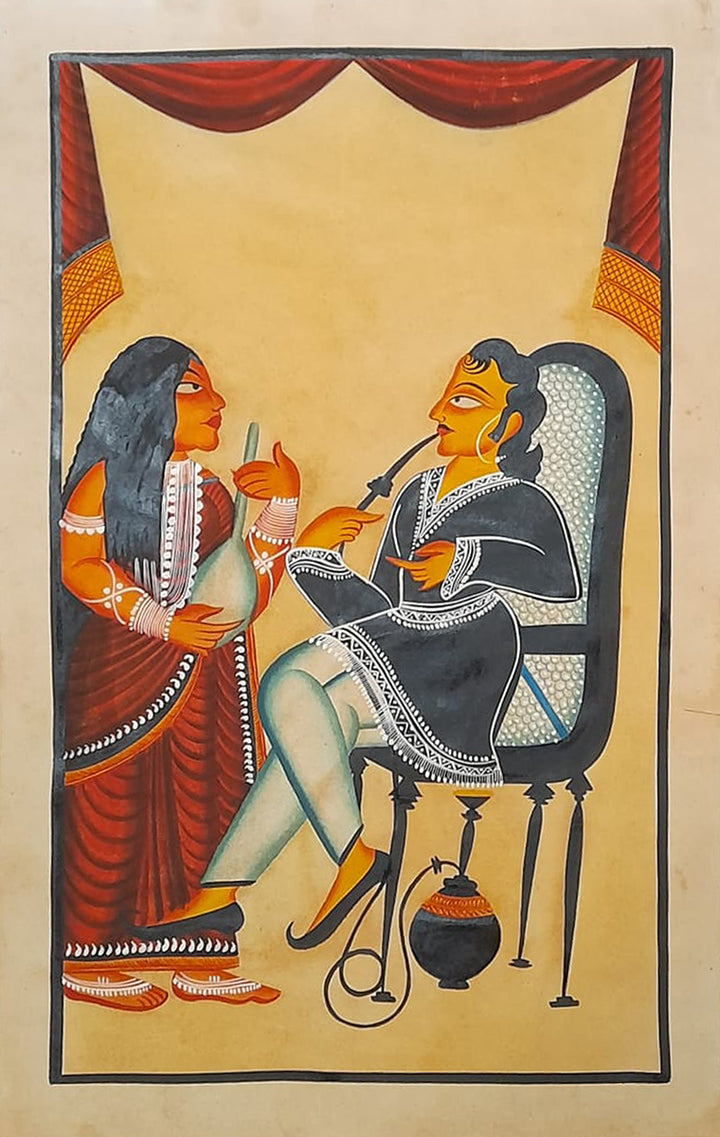 Whispers of Reflection: Domestic Beauty in Kalighat by Sonali Chitrakar Thumbnail