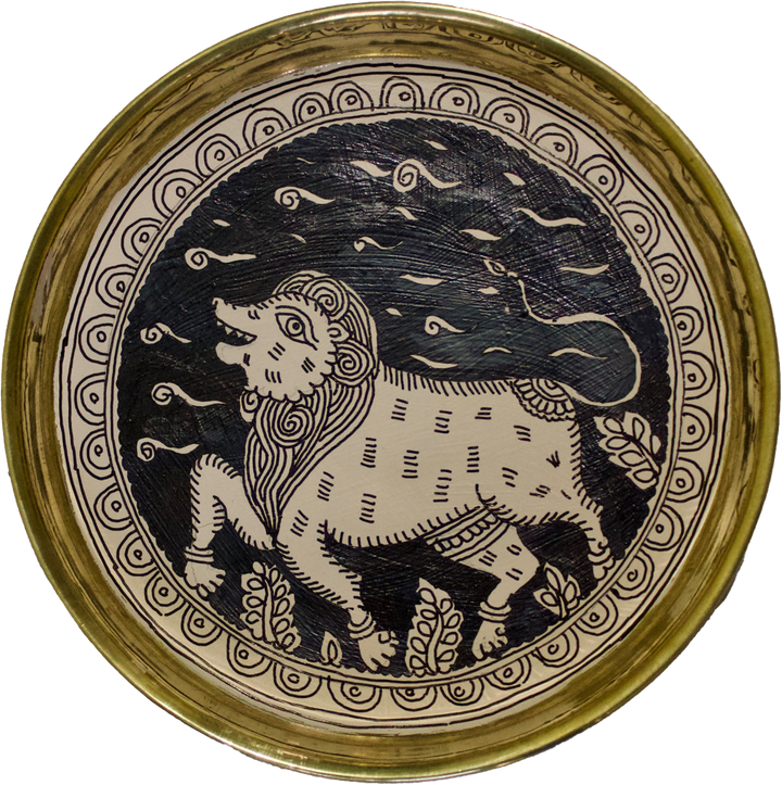 Lion Mata Ni Pachedi By Dilip Chitara For Home Decor Thumbnail