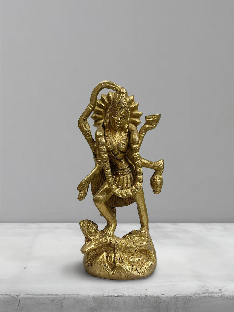 Kali Maa Brass Work by Pannalal Soni for Sale