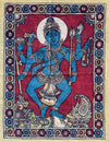 Buy Cosmic Symphony: The Divine Dance of Lord Shiva Kalamkari Painting 