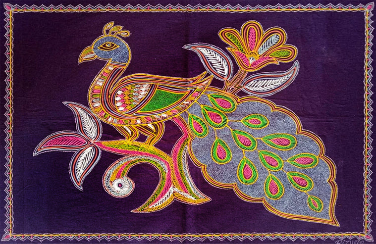 Buy Peacock: Rogan Art by Rizwan Khatri