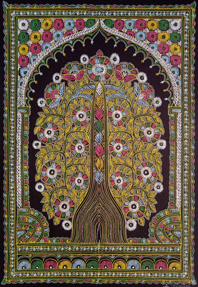 Tree of Life Rogan Art by Rizwan Khatri Thumbnail