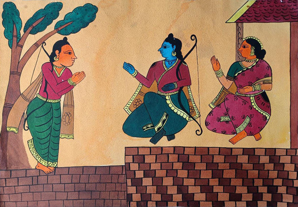 Purchase Tree of Life in Blue: Mata Ni Pachedi Painting by Chandrakant Bhulabhai