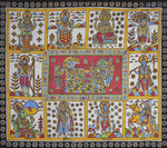 Buy 10 avatars of vishnu in Kalamkari by K. Lakshminarayan