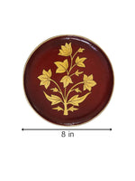 buy 8" Hand-painted Mughal Floral Decor plate