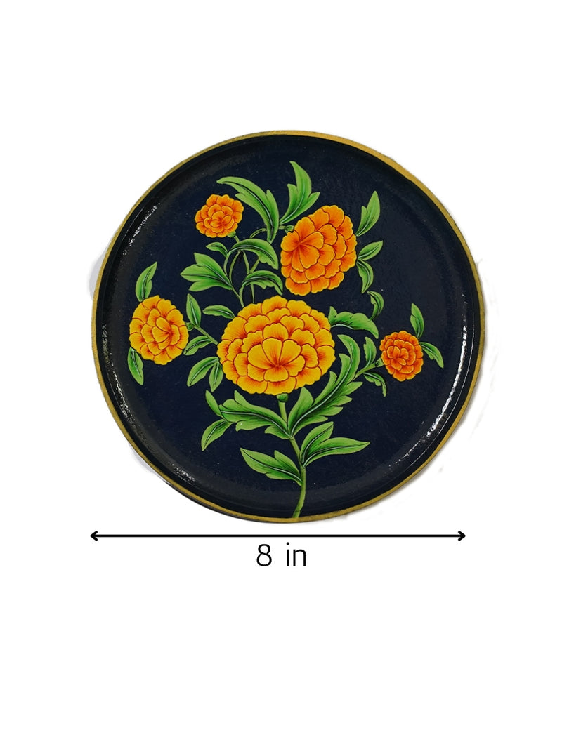 Buy 8" Marigold Pichwai Wall Decor Plate