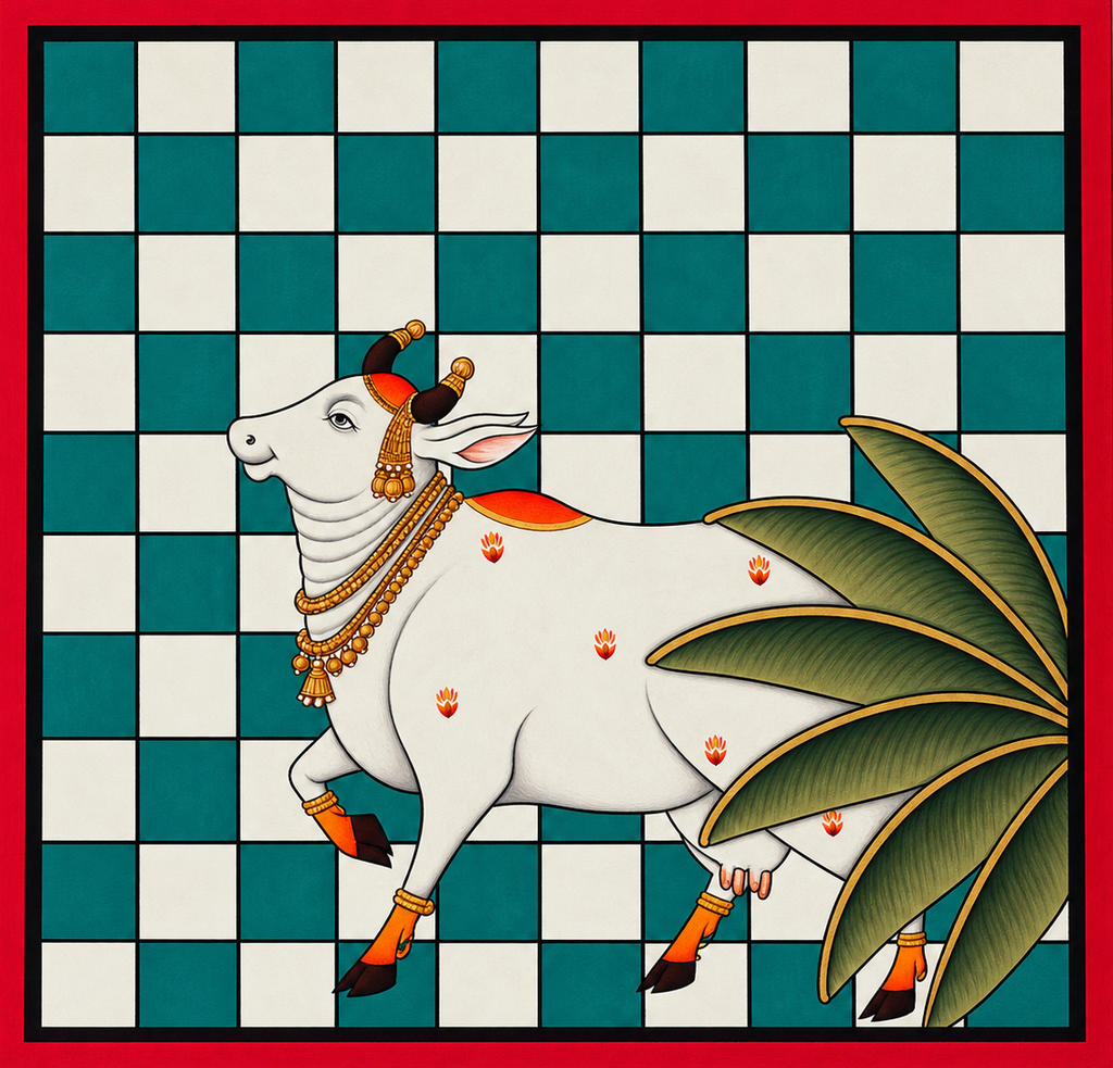 A Cow and Banana Leaves Thumbnail