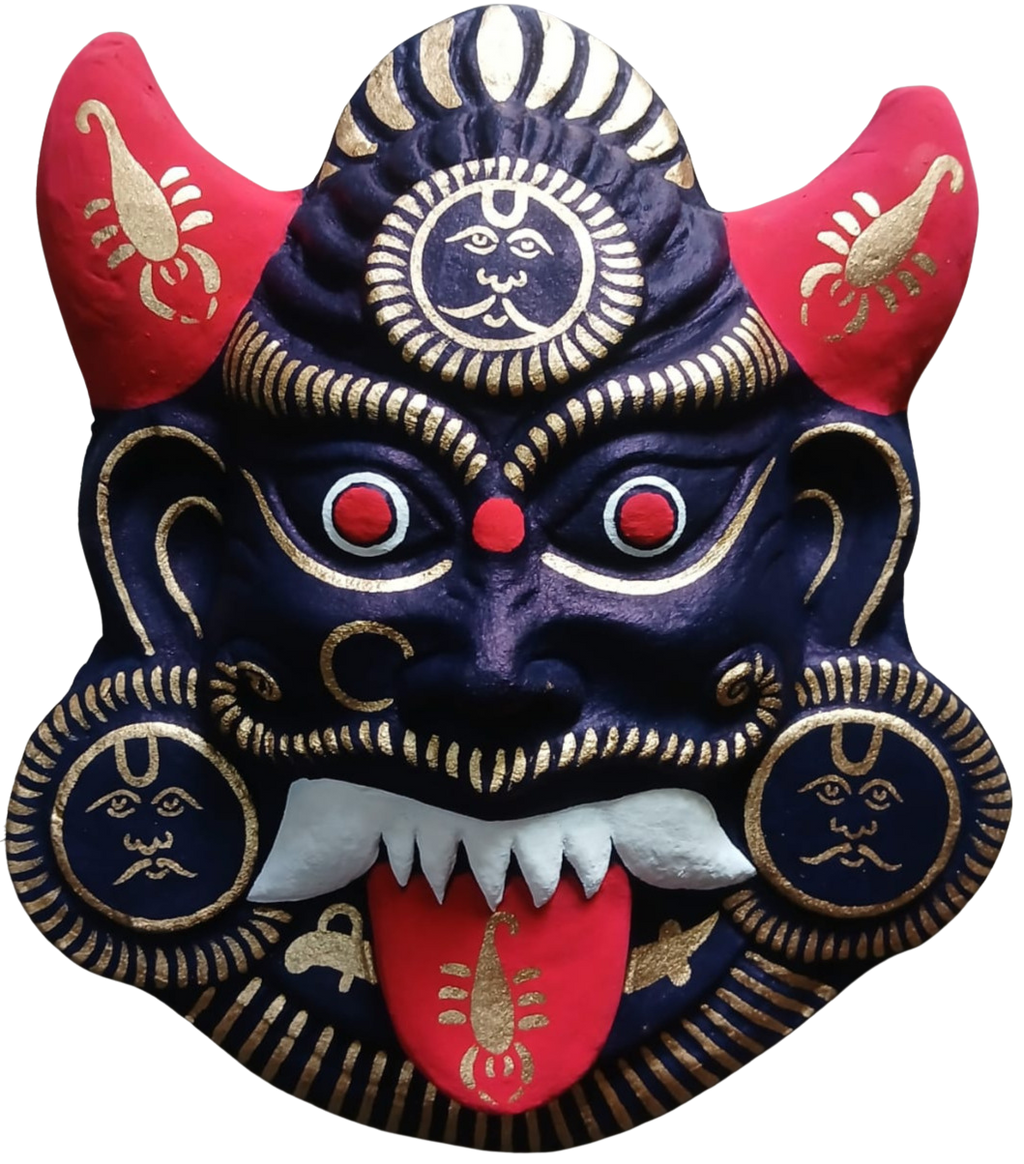 A Fierce Face in Chhau Mask by Dharmendra Sutradhar Thumbnail