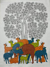 Buy A Forest Gathering: A Gond Painting by Choti Tekam