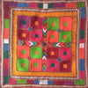 Buy A Grid of Colors in Banjara Embroidery by Sapavat Siddu