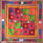 Buy A Grid of Colors in Banjara Embroidery by Sapavat Siddu