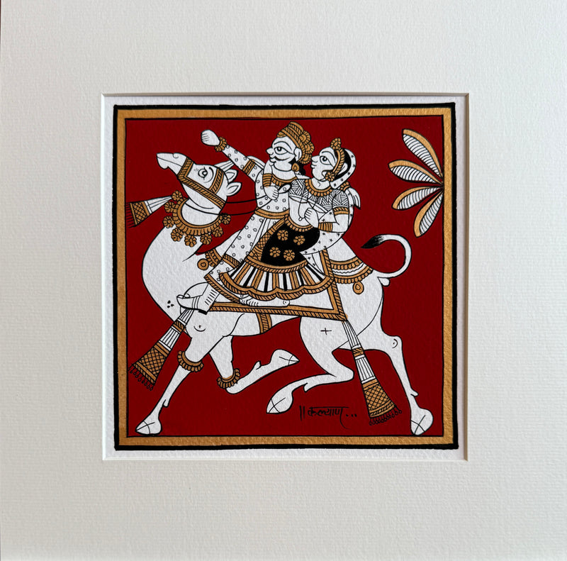 Buy A Royal Camel Ride: A Phad Painting by Kalyan Joshi