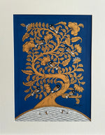 Buy A Whimsical Tree, Birds and Fishes: A Phad Painting by Kalyan Joshi