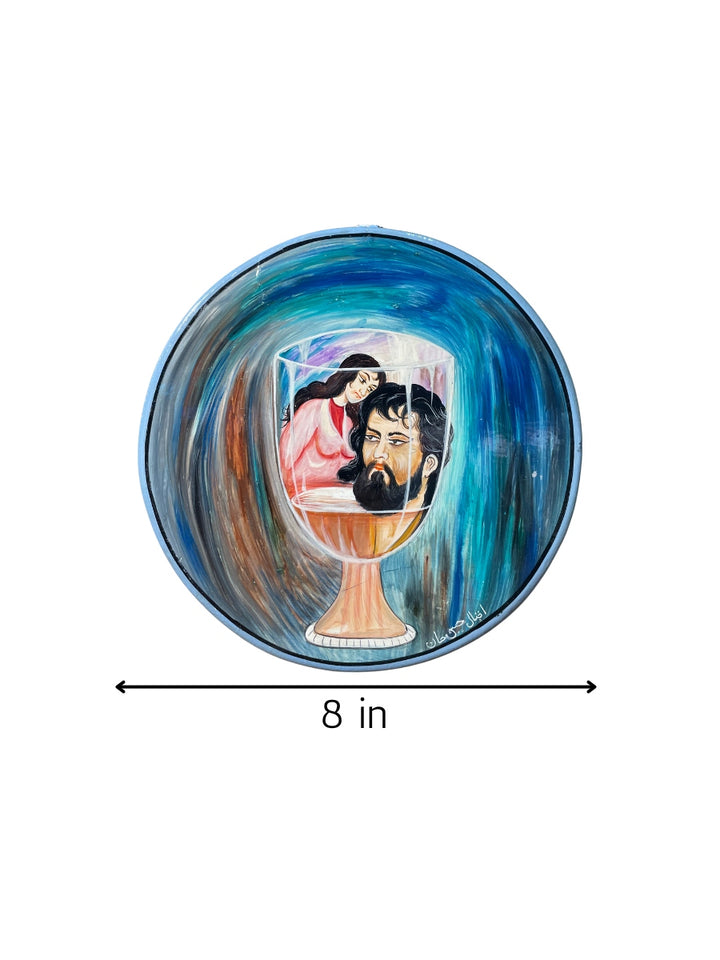Abyss of Emotions on wall plate in Kashmiri Paper Mache by Riyaz Khan Thumbnail