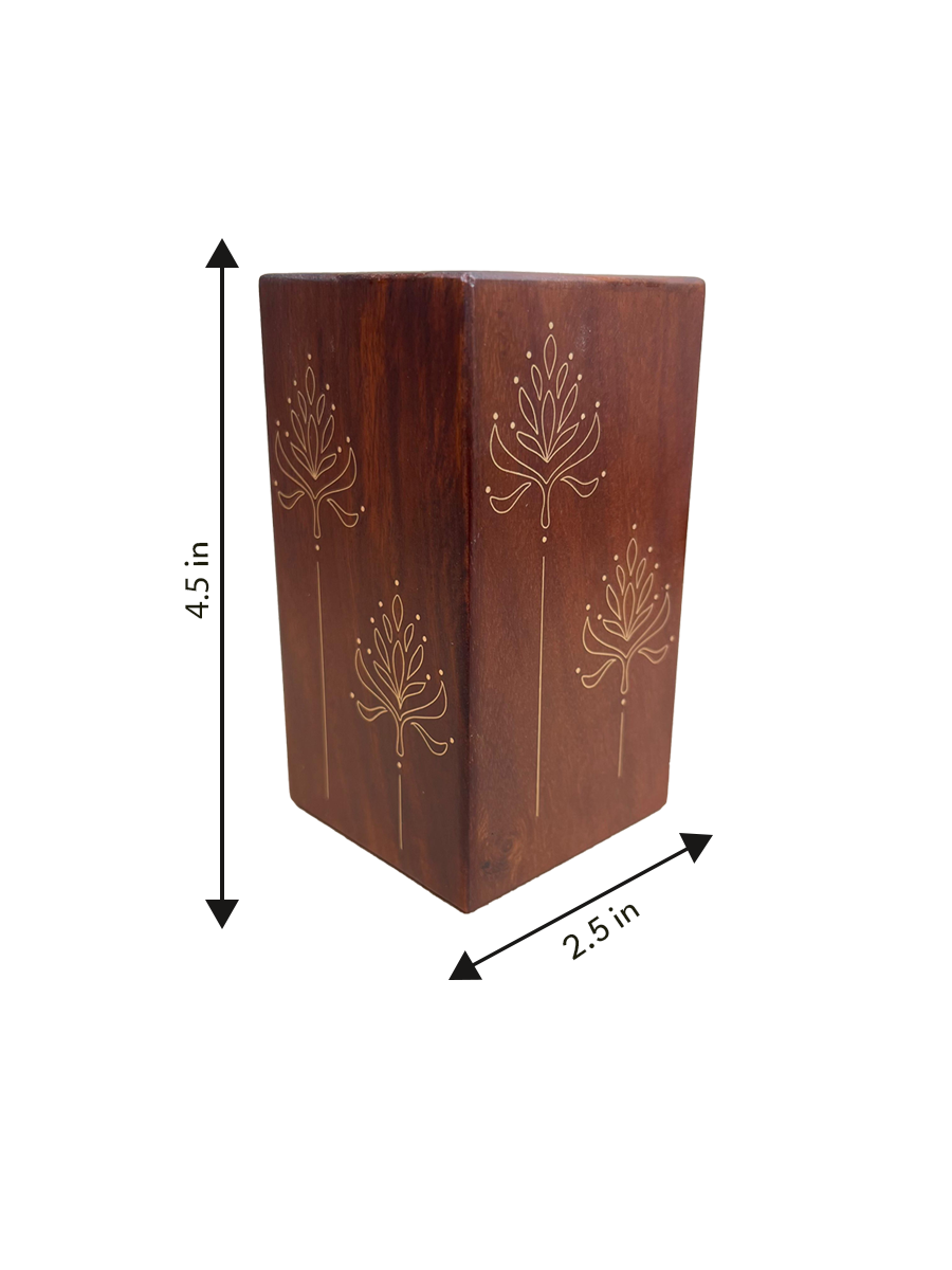 Buy Aesthetic Pencil Holder in Tarkashi by Mohan Lal Sharma