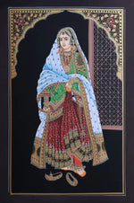 Buy Amritsari Pair : Miniature Painting By Rajendra Sharma