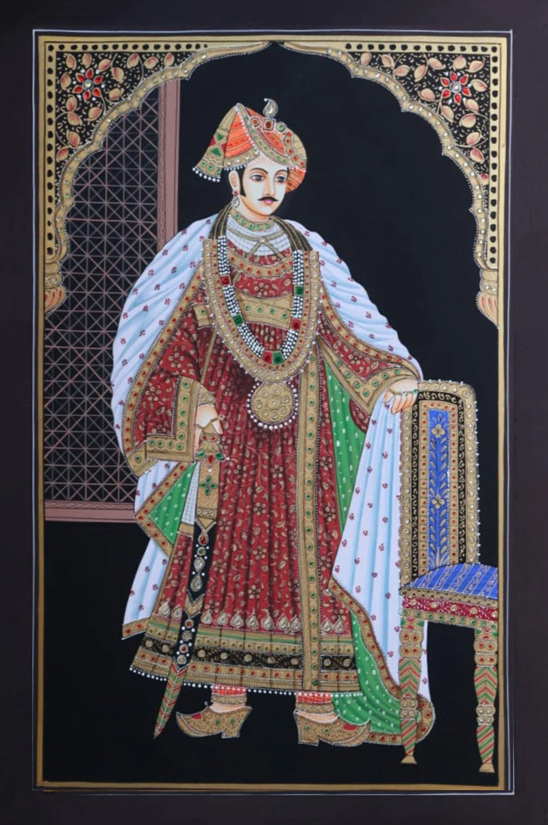 Buy Amritsari Pair, Miniature Painting