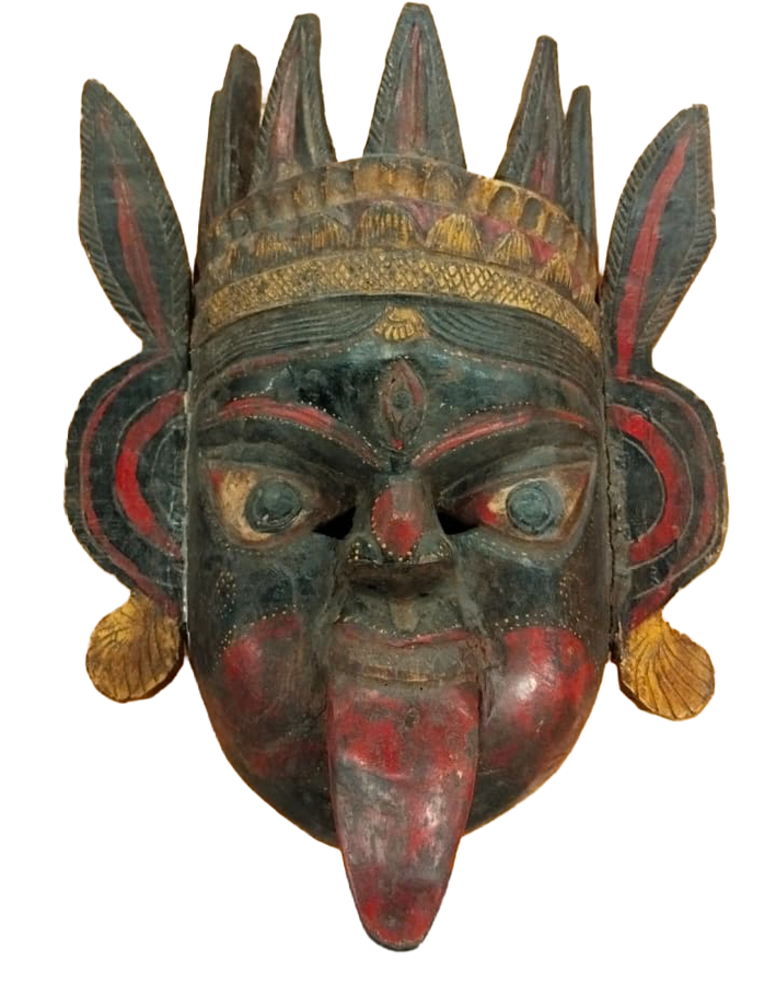 Buy Antique wooden mask by Laxminatham Handicraft