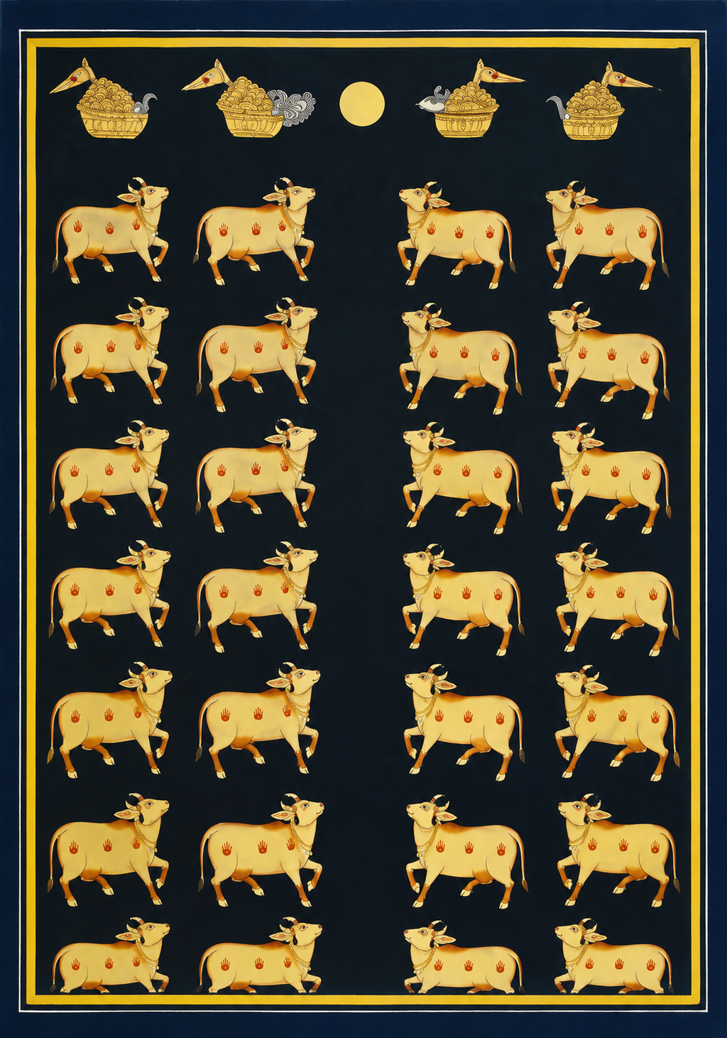 Assembly of the cows in Pichwai by Dinesh Soni Thumbnail