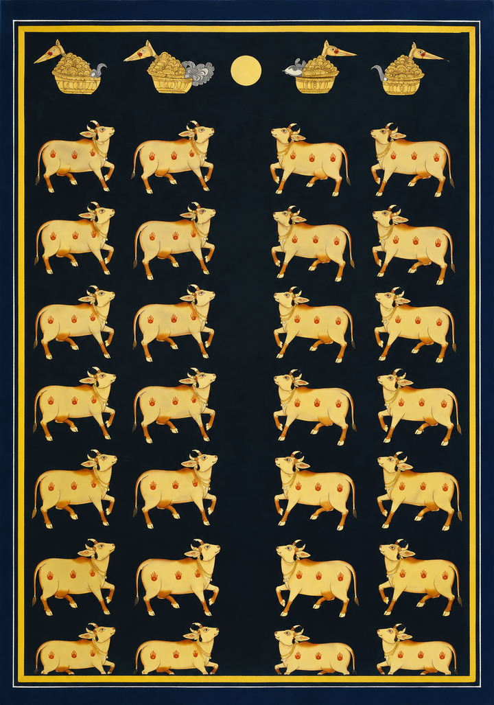 Assembly of Cows in Pichwai by Dinesh Soni Thumbnail