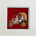 Buy Auto-Rickshaw Travels: The Three-wheel Ride in Phad Painting by Kalyan Joshi