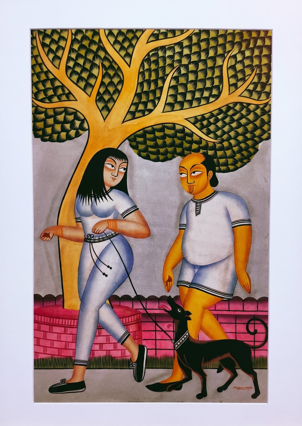 Babu and Bibi in Kalighat by Anwar Chitrakar Thumbnail