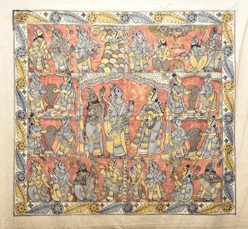Bala Kanda of Ramayana in Kalamkari by Ghanshyam Sarode Thumbnail