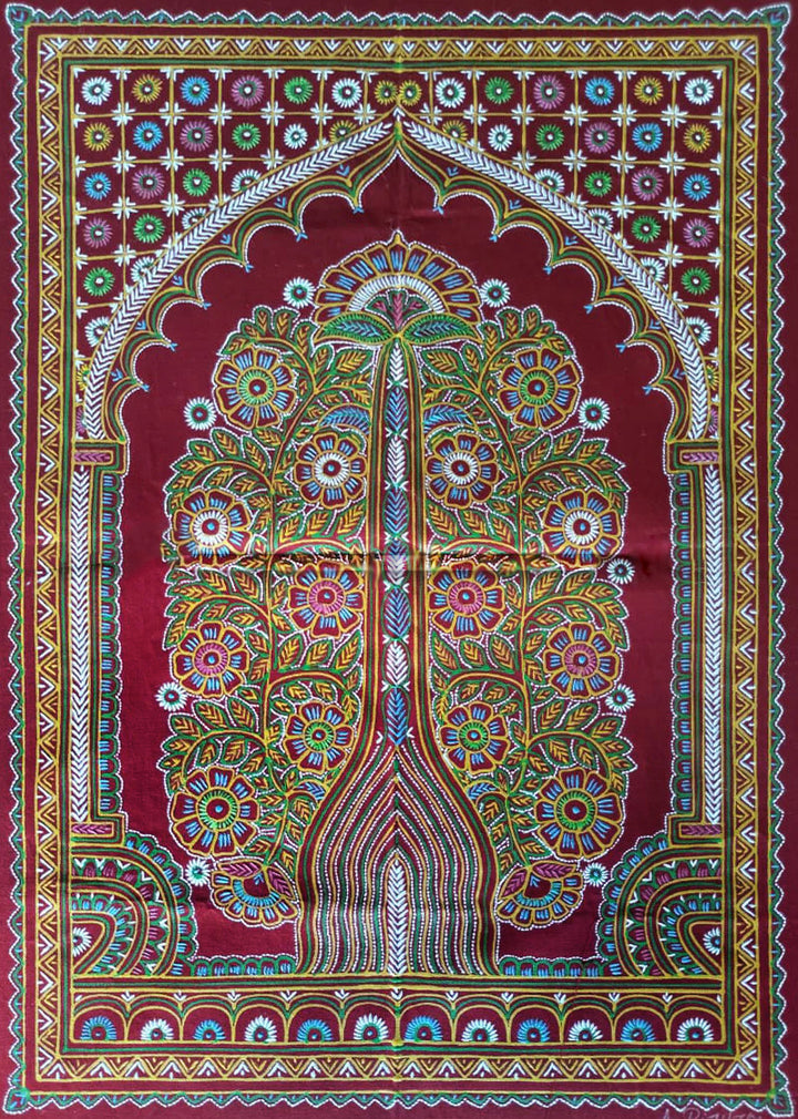 Tree of Life Rogan painting by Rizwan Khatri Thumbnail
