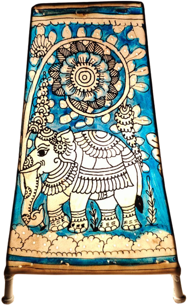 Bejewelled Elephant Lampshade in Tholu Bommalata by Sindhe Sriramulu Thumbnail