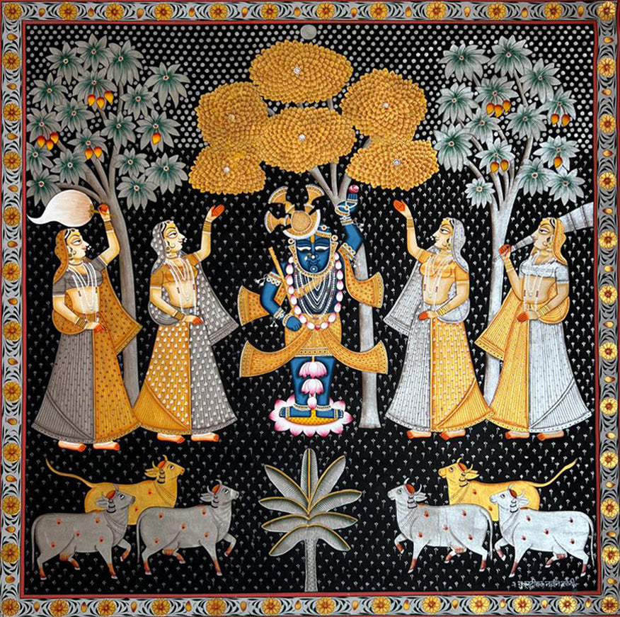 Buy Beneath the Golden Kadamba: Shrinathji in Pichwai by Naveen Soni