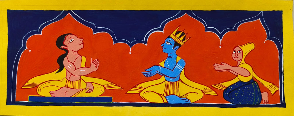 Bhagavata Purana in Manuscript Painting by Sujit Das Thumbnail