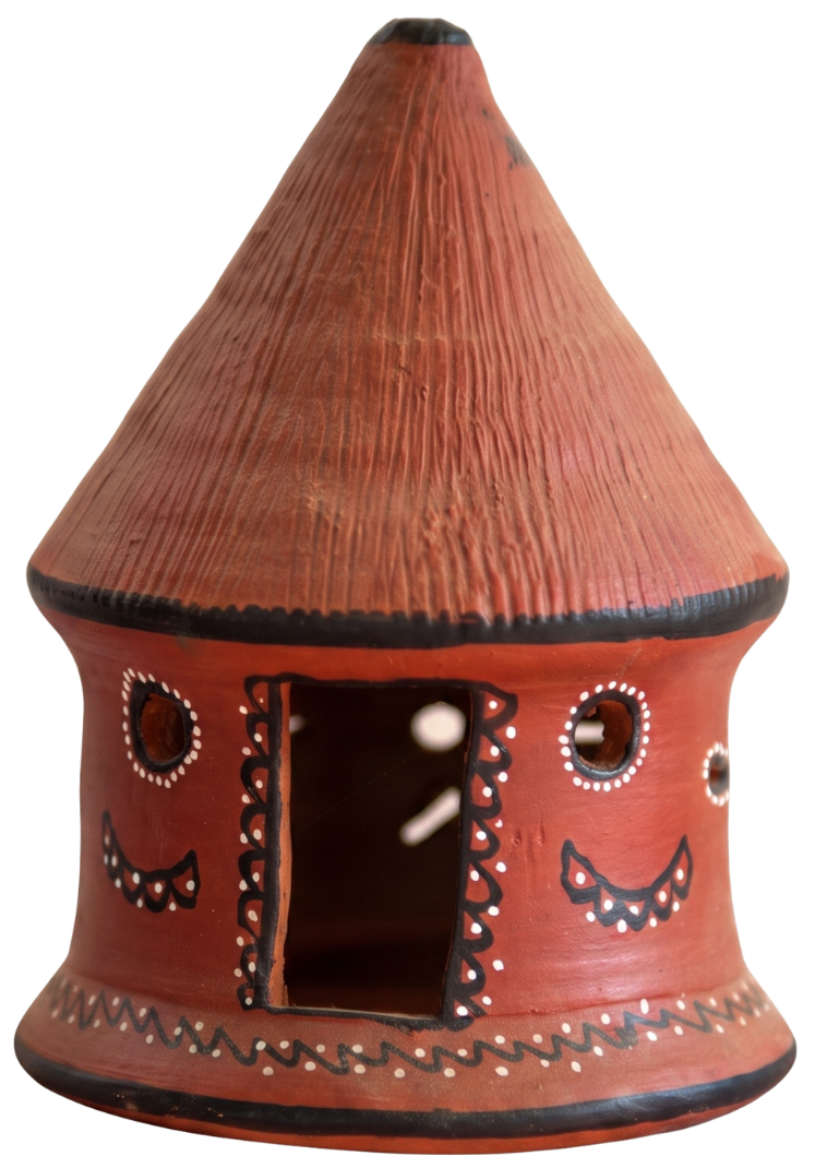 Bhunga House in Khavda Pottery by Abdul Kumbhar Thumbnail