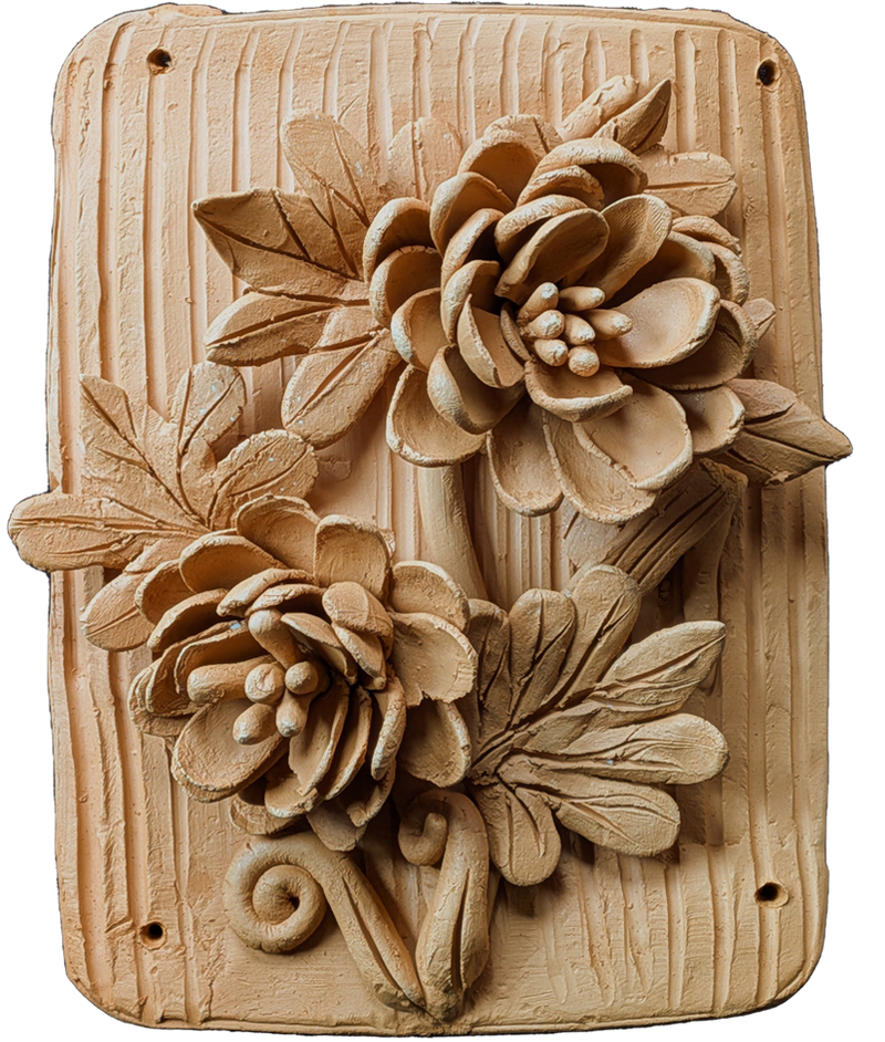 Buy Blooming Flowers in Terracotta by Dolon Kundu