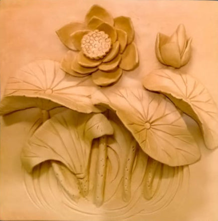 Blooming lotus in Terracotta by Dolon Kundu Thumbnail