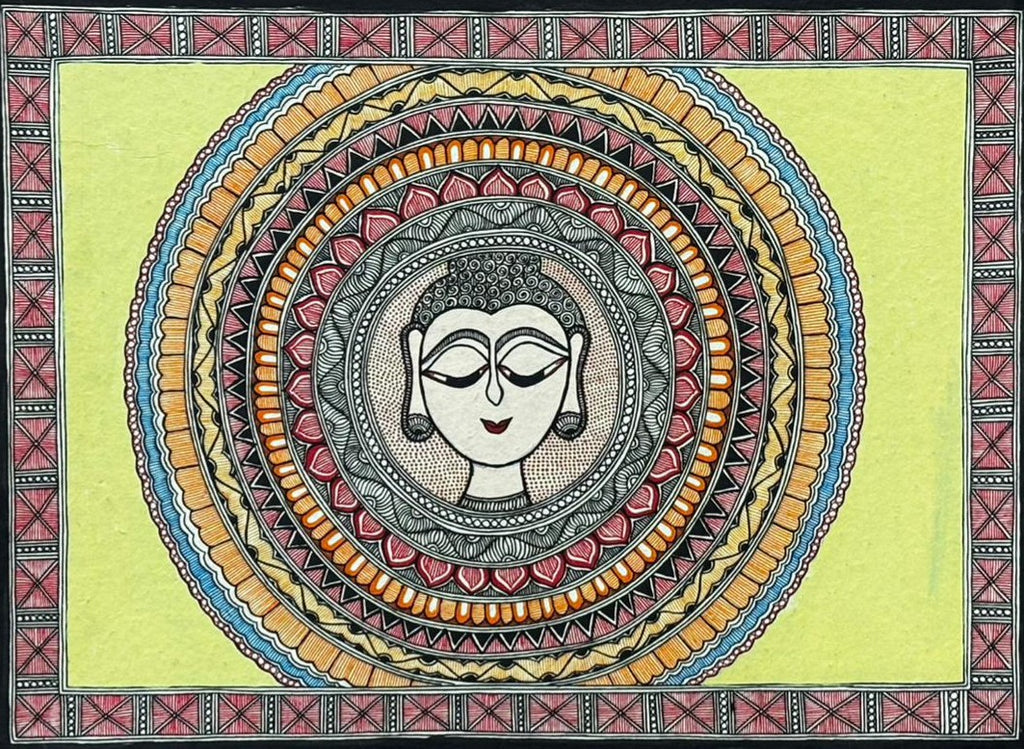 Buddha in Madhubani by Abdhesh Kumar Karn Thumbnail