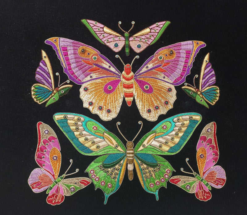 Buy Butterfly Kaleidoscope in Zardozi by Md. Bilal