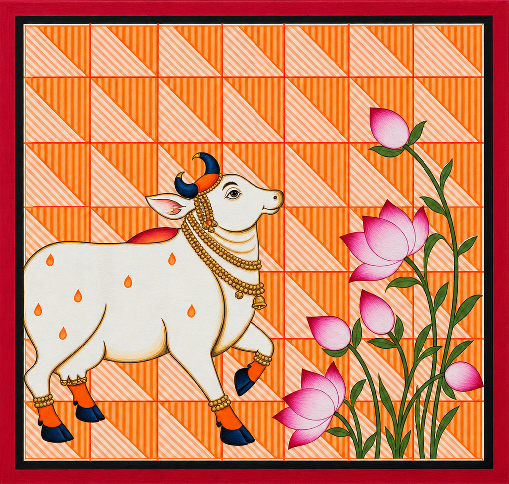 Cow and Lotus Thumbnail
