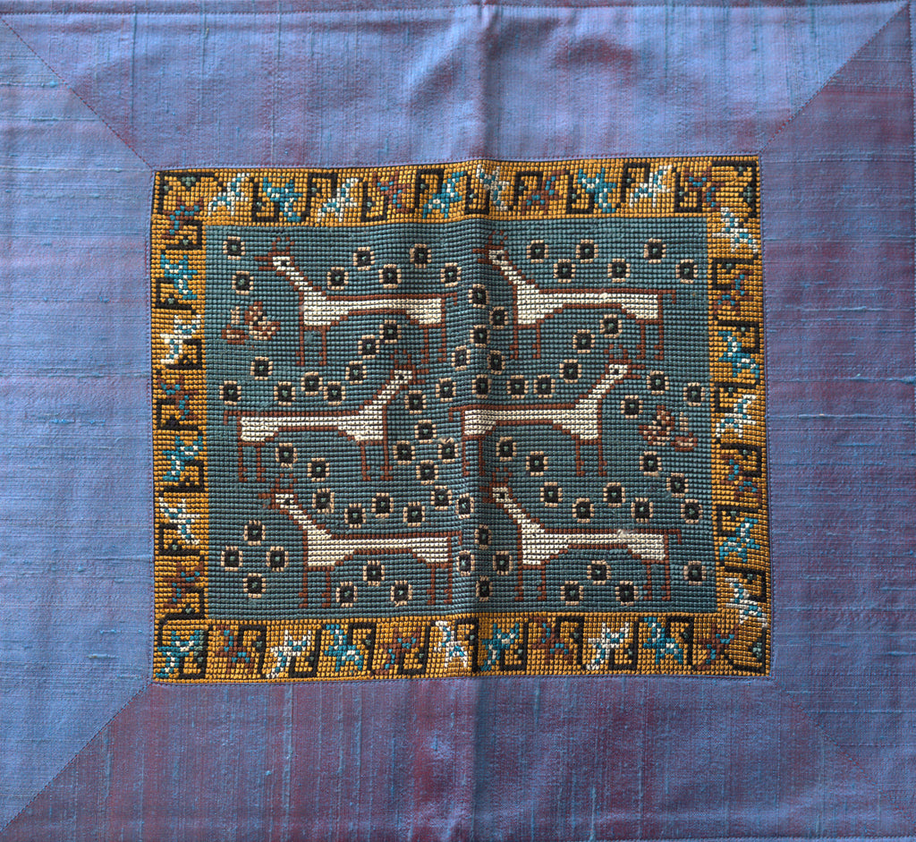Deer and Birds in Jat Garaasiya Embroidery Thumbnail