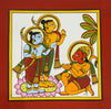 Buy Divine Devotion: Lord Rama and Lakshman with Lord Hanuman in Phad by Kalyan Joshi